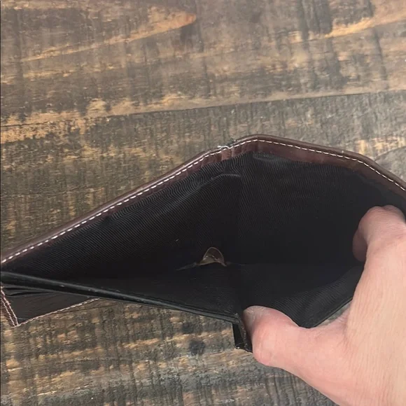 Brown and Black Myra Western cowhide &leather Wallet - Picture 5 of 5